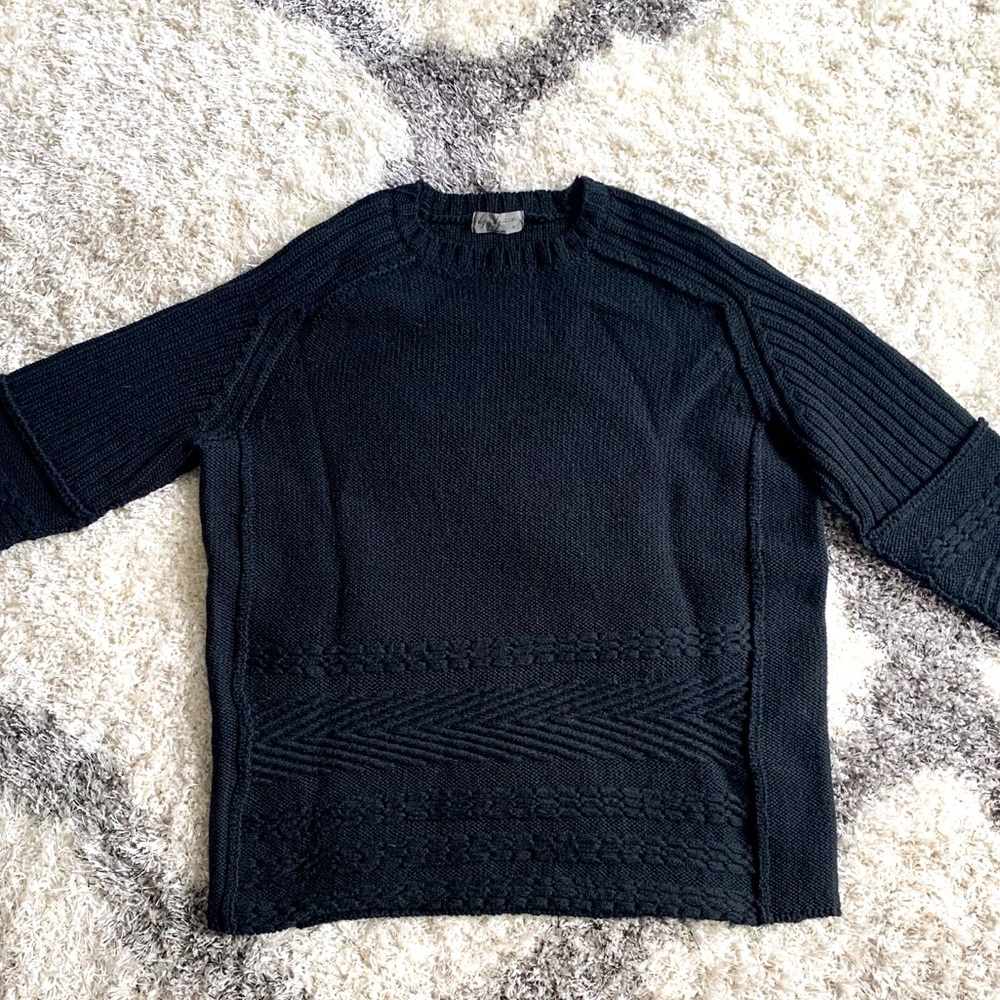 Yohyi Yamamoto pour Homme black knit sweater